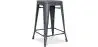 Buy Bistrot Metalix Stool Matte Metal - 60cm - New edition Dark grey 60324 home delivery