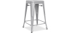 Buy Bistrot Metalix Stool Matte Metal - 60cm - New edition Light grey 60324 with a guarantee