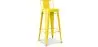 Buy Bar Stool with Backrest - Industrial Design - 76cm - New Edition - Metalix Yellow 60325 - in the EU