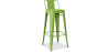 Buy Bar Stool with Backrest - Industrial Design - 76cm - New Edition - Metalix Light green 60325 in the Europe
