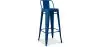 Buy Bar Stool with Backrest - Industrial Design - 76cm - New Edition - Metalix Dark blue 60325 - in the EU