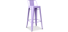 Buy Bar Stool with Backrest - Industrial Design - 76cm - New Edition - Metalix Pastel Purple 60325 in the Europe