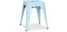 Buy Industrial Design Stool - 45cm - New Edition - Metalix Light blue 60139 - in the EU