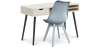 Buy Office Desk Table Wooden Design Scandinavian Style Viggo + Premium Brielle Scandinavian Design chair with cushion Light grey 60115 in the Europe