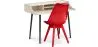 Buy Office Desk Table Wooden Design Scandinavian Style Eldrid + Premium Brielle Scandinavian Design chair with cushion Red 60116 at MyFaktory