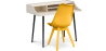 Buy Office Desk Table Wooden Design Scandinavian Style Eldrid + Premium Brielle Scandinavian Design chair with cushion Yellow 60116 in the Europe