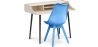 Buy Office Desk Table Wooden Design Scandinavian Style Eldrid + Premium Brielle Scandinavian Design chair with cushion Light blue 60116 - in the EU