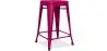 Buy Bistrot Metalix Stool Matte Metal - 60cm - New edition Fuchsia 60324 with a guarantee