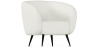 Buy White boucle upholstered armchair - Oysa White 60338 - in the EU