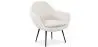 Buy Upholstered boucle accent chair in white - Uby White 60339 - in the EU