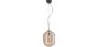 Buy Glass pendant light in modern design, metal and glass - Crada - small Amber 60401 - prices