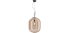 Buy Glass pendant light in modern design, metal and glass - Crada - Medium Amber 60402 - in the EU