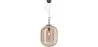 Buy Glass pendant light in modern design, metal and glass - Crada - Medium Amber 60402 - in the EU