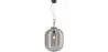 Buy Glass pendant light in modern design, metal and glass - Crada - Medium Smoke 60402 - prices