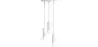 Buy Cluster pendant lamp in scandinavian style, metal - Treck White 60235 - prices