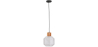 Buy Pendant lamp in modern style, wood and glass - Zey White 60241 - in the EU