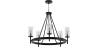 Buy Chandelier Ceiling Lamp Vintage Style in Metal - Frox Black 60406 - in the EU