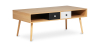 Buy Scandinavian style coffee table in wood - Reui Natural wood 60407 - in the EU