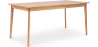 Buy Scandinavian style extendable dining table in wood 160/200CM - Cire Natural wood 60413 - in the EU