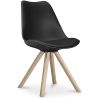 Buy Premium Scandinavian design Brielle chair with Cushion Black 58292 - prices