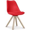 Buy Premium Scandinavian design Brielle chair with Cushion Red 58292 at MyFaktory