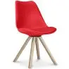 Buy Premium Scandinavian design Brielle chair with Cushion Red 58292 - prices