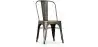 Buy Dining chair Bistrot Metalix Industrial Square Metal - New Edition Metallic bronze 32871 - in the EU