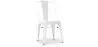 Buy Dining chair Bistrot Metalix Industrial Square Metal - New Edition White 32871 - in the EU