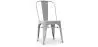 Buy Dining chair Bistrot Metalix Industrial Square Metal - New Edition Light grey 32871 in the Europe
