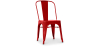 Buy Dining chair Bistrot Metalix Industrial Square Metal - New Edition Red 32871 with a guarantee