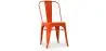 Buy Dining chair Bistrot Metalix Industrial Square Metal - New Edition Orange 32871 - in the EU
