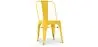 Buy Dining chair Bistrot Metalix Industrial Square Metal - New Edition Yellow 32871 - prices