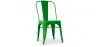 Buy Dining chair Bistrot Metalix Industrial Square Metal - New Edition Green 32871 - prices