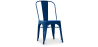 Buy Dining chair Bistrot Metalix Industrial Square Metal - New Edition Dark blue 32871 in the Europe