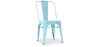 Buy Dining chair Bistrot Metalix Industrial Square Metal - New Edition Light blue 32871 home delivery