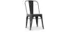 Buy Dining chair Bistrot Metalix Industrial Square Metal - New Edition Dark grey 32871 in the Europe