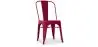 Buy Dining chair Bistrot Metalix Industrial Square Metal - New Edition Fuchsia 32871 home delivery
