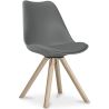 Buy Premium Scandinavian design Brielle chair with Cushion Dark grey 58292 in the Europe