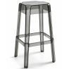 Buy Bar Stool  Victoire - 75cm - Design Transparent Light grey 29571 - prices