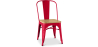 Buy Bistrot Metalix Chair Square Wooden - Metal Red 32897 - in the EU