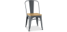 Buy Bistrot Metalix Chair Square Wooden - Metal Dark grey 32897 at MyFaktory