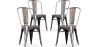 Buy X4 Dining chair Bistrot Metalix industrial design Metal - New Edition  Metallic bronze 60449 - in the EU