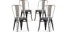 Buy X4 Dining chair Bistrot Metalix industrial design Metal - New Edition  Metallic bronze 60449 - in the EU