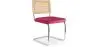 Buy Dining Chair - Upholstered in Velvet - Wood and Rattan - Wanda Fuchsia 60454 at MyFaktory