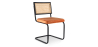 Buy Dining Chair, Natural Rattan And Velvet - Nema Reddish orange 60456 - prices