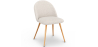 Buy Dining Chair - Upholstered in Bouclé Fabric - Scandinavian Design - Bennett White 60460 - in the EU