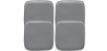 Buy Pack of 4 Magnetic Cushions for Stool - Faux Leather - Metalix Grey 60463 in the Europe