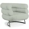 Buy Designer armchair - Faux leather upholstery - Biven Grey 16500 with a guarantee
