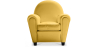 Buy Club Armchair - Faux Leather Pastel yellow 54286 at MyFaktory