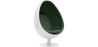 Buy Armchair Ele Chair - White exterior - Faux Leather Green 13193 home delivery